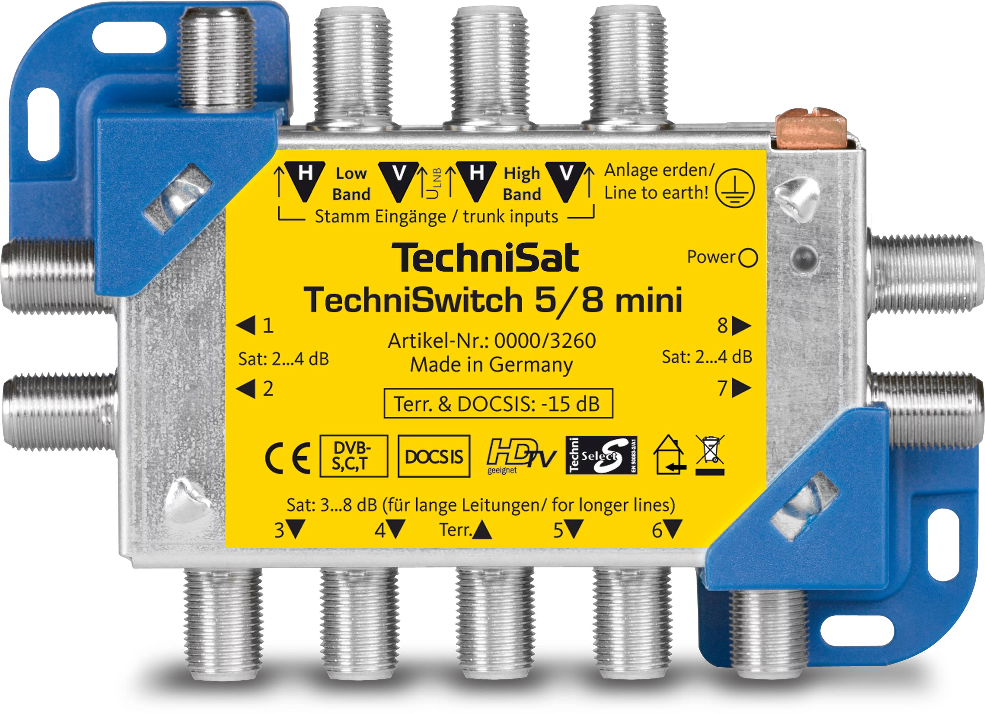 TECHNISWITCH 5/8 Mini Frontal, Front