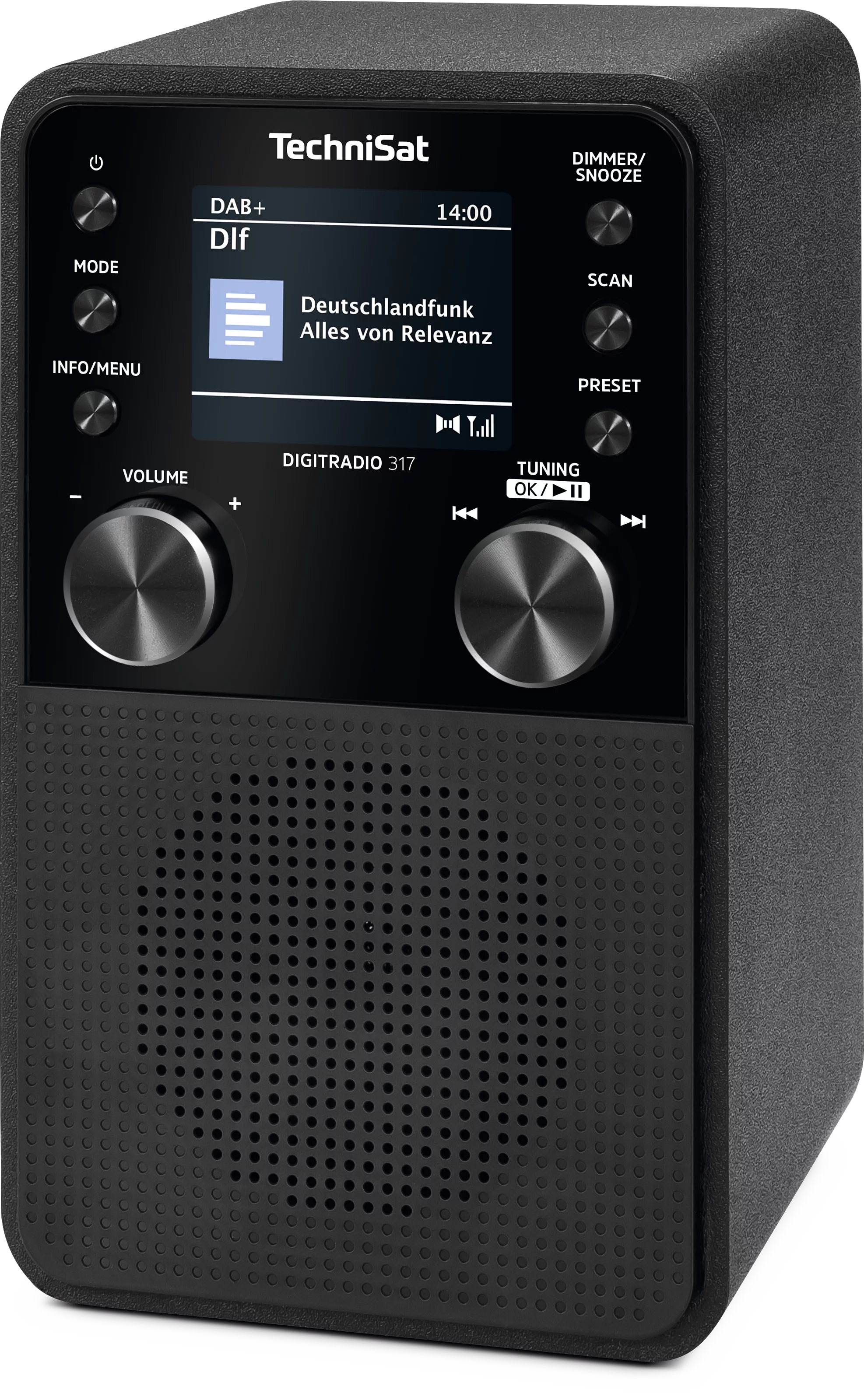 DIGITRADIO 317, schwarz Schräg, Links