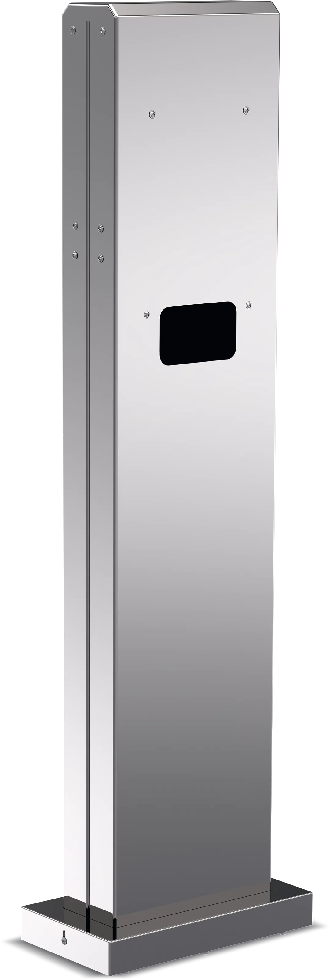 Edelstahlstele für 1 x Wallbox 1100/2200 Schräg, Rechts