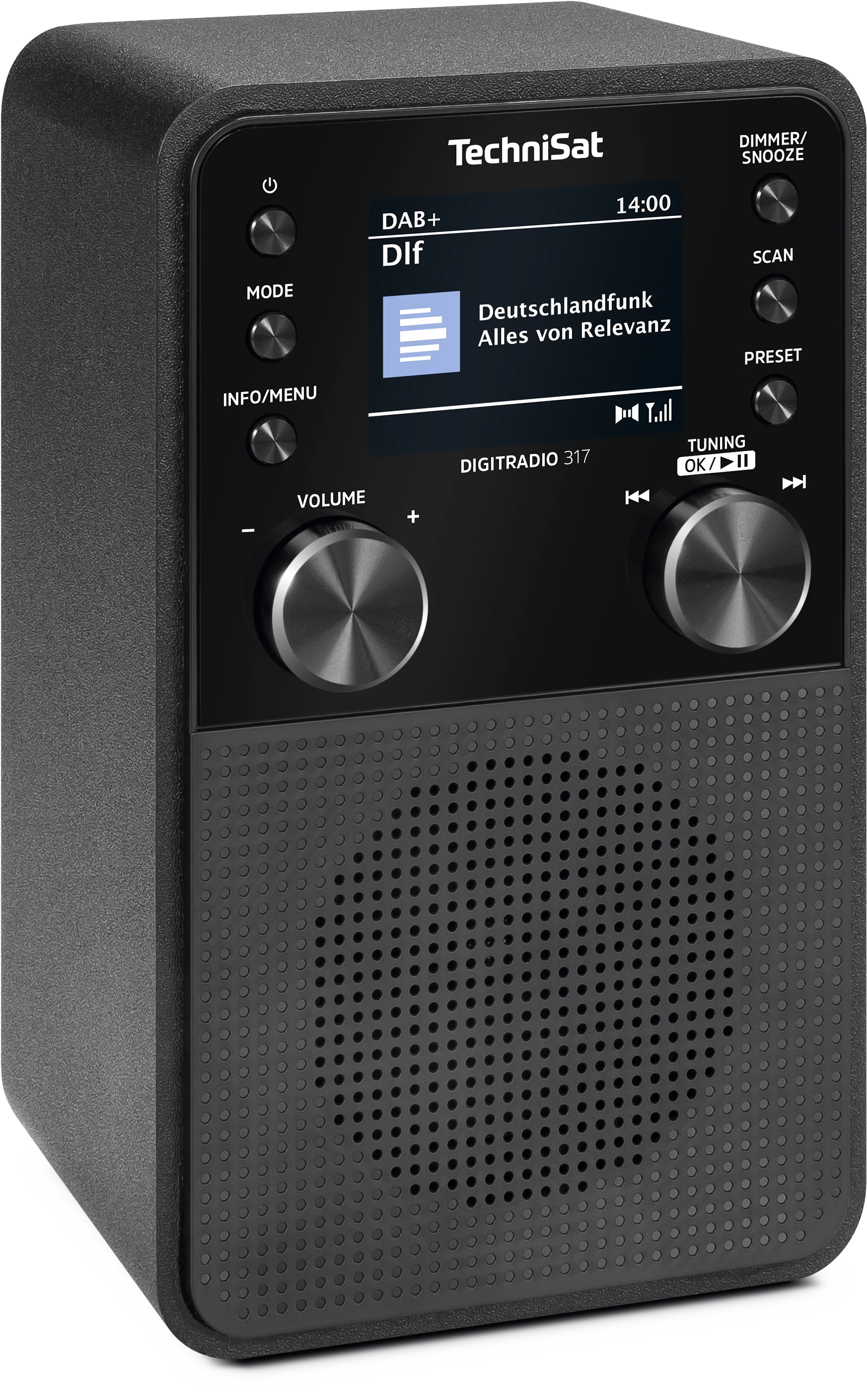 DIGITRADIO 317, schwarz Schräg, Rechts