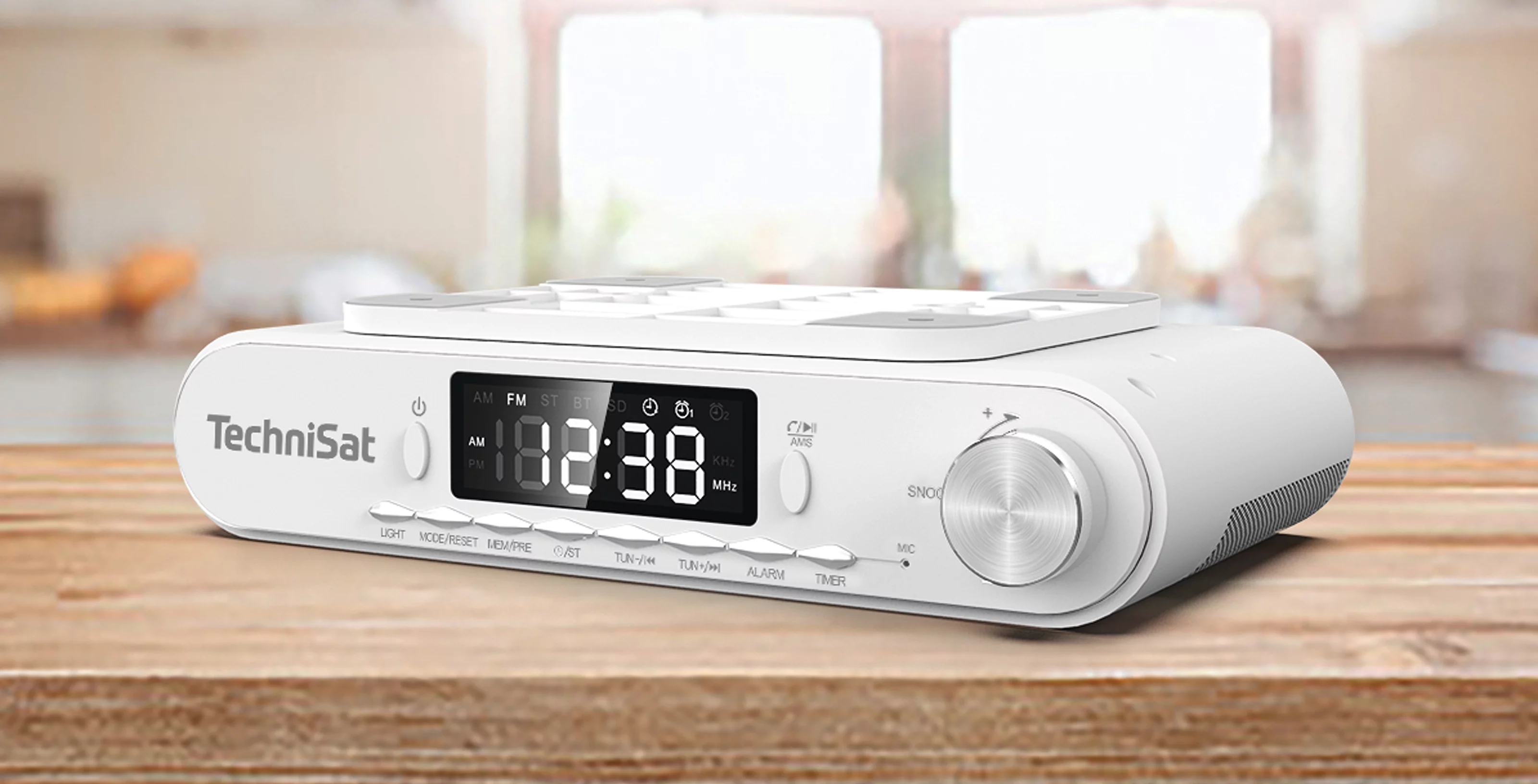 VIOLA Küchenradio, weiß Szene