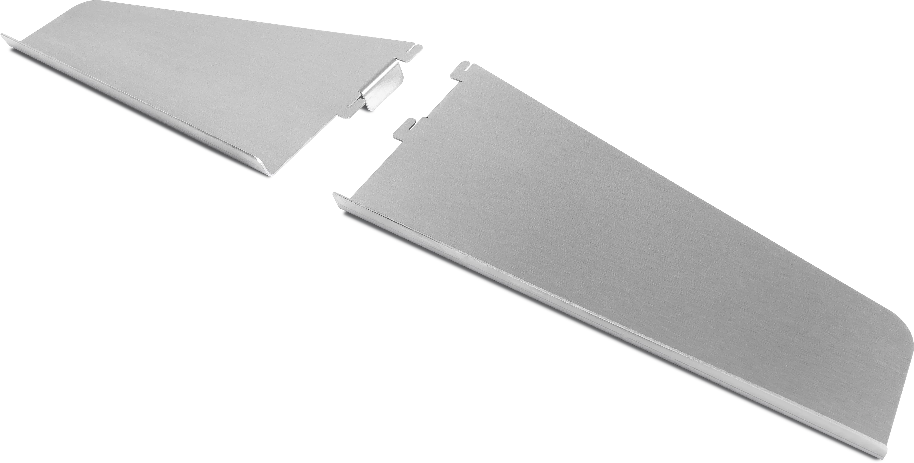 Edelstahl-Seitenablage M1500 Schräg, Links
