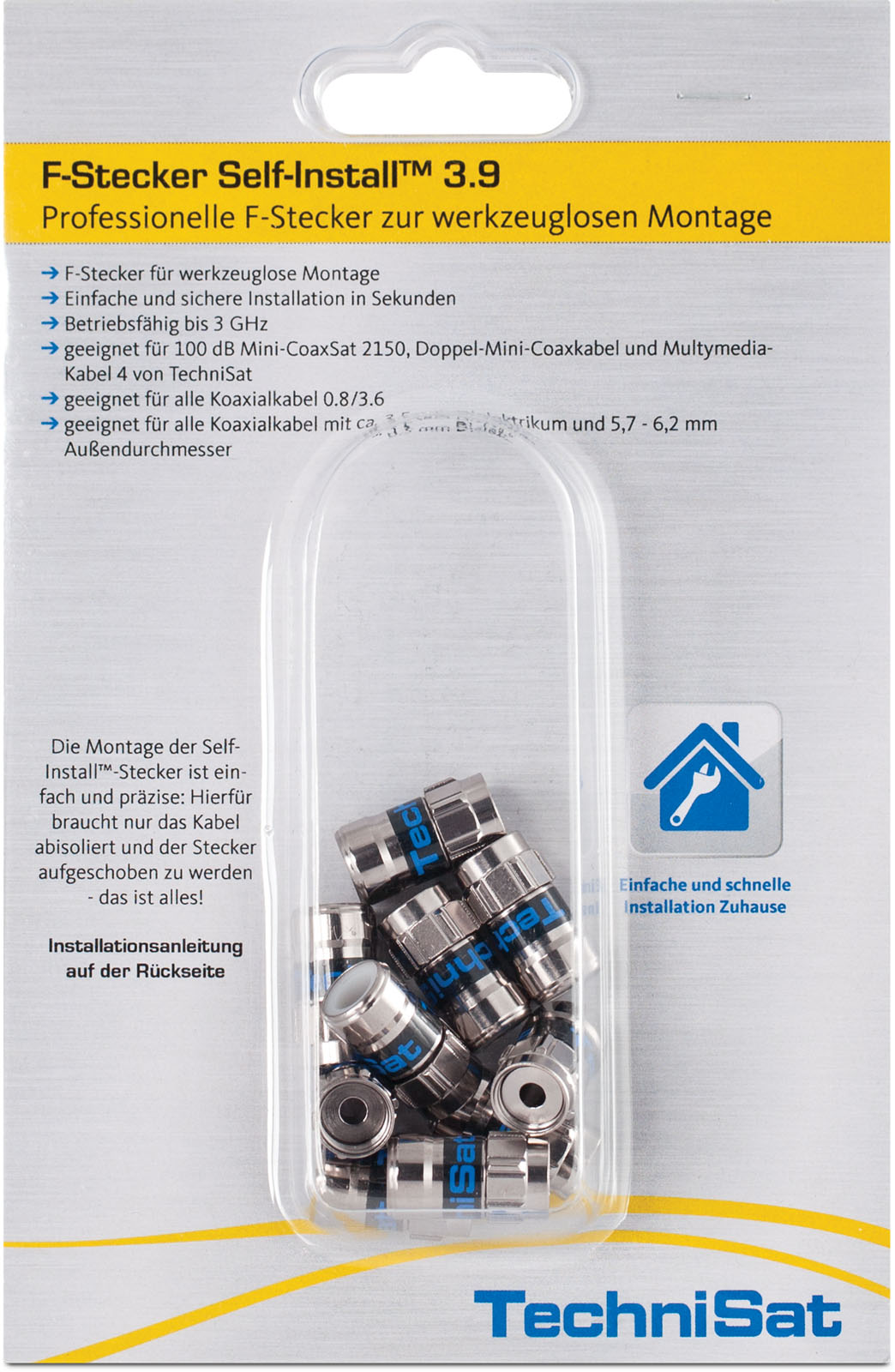 F-Stecker Self-Install™ 3.9, 10er-Blister