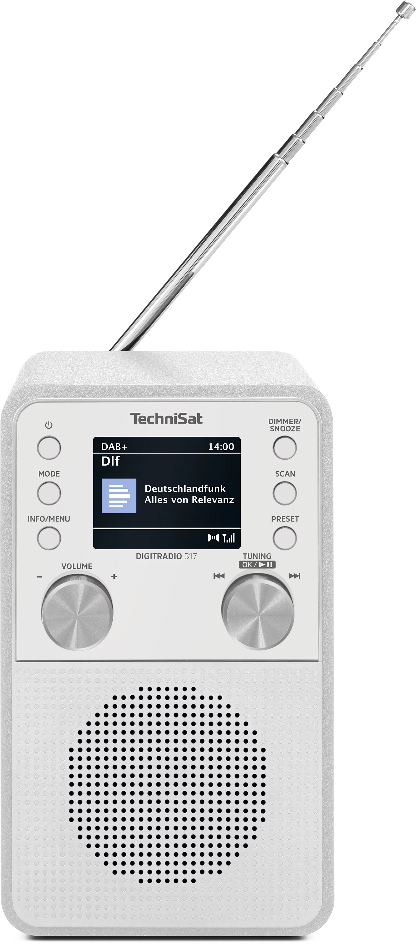 DIGITRADIO 317, weiß Frontal, Front