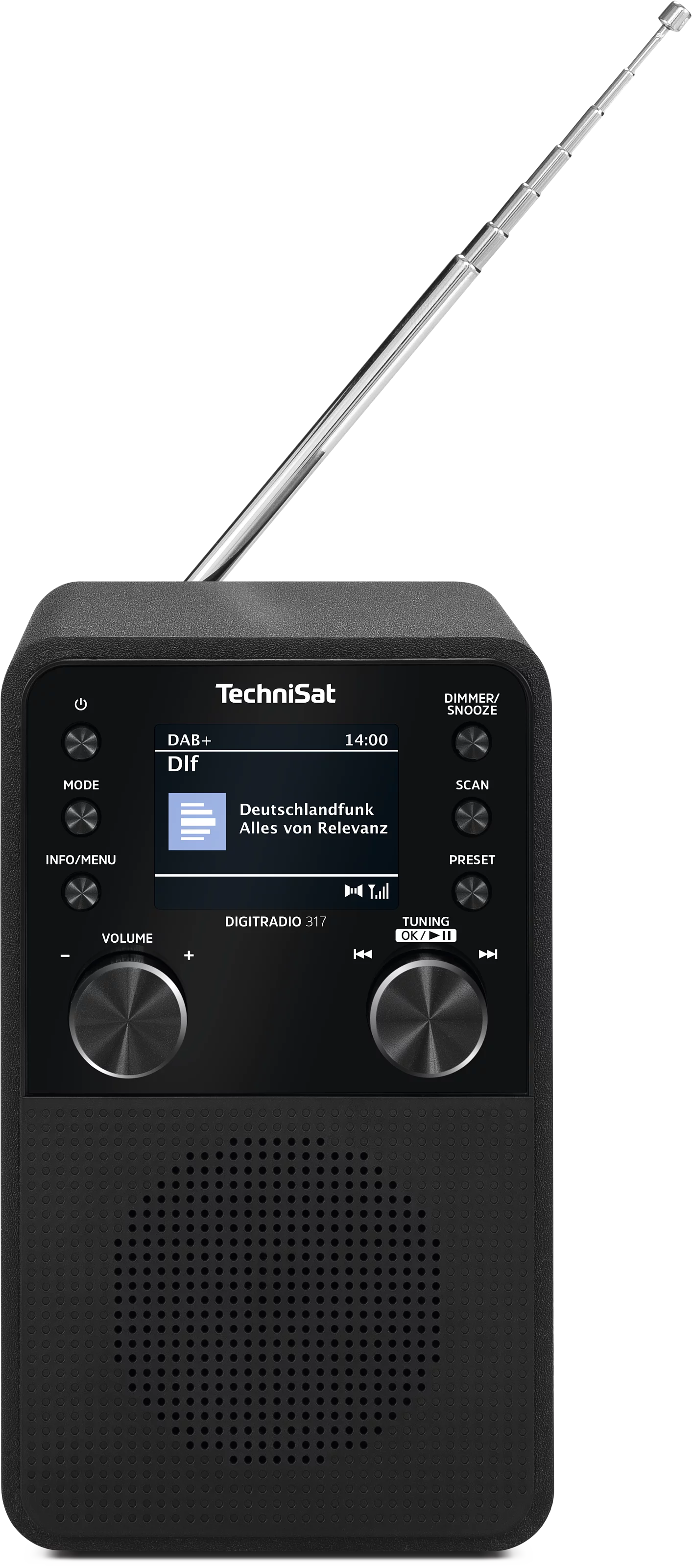 DIGITRADIO 317, schwarz Frontal, Front