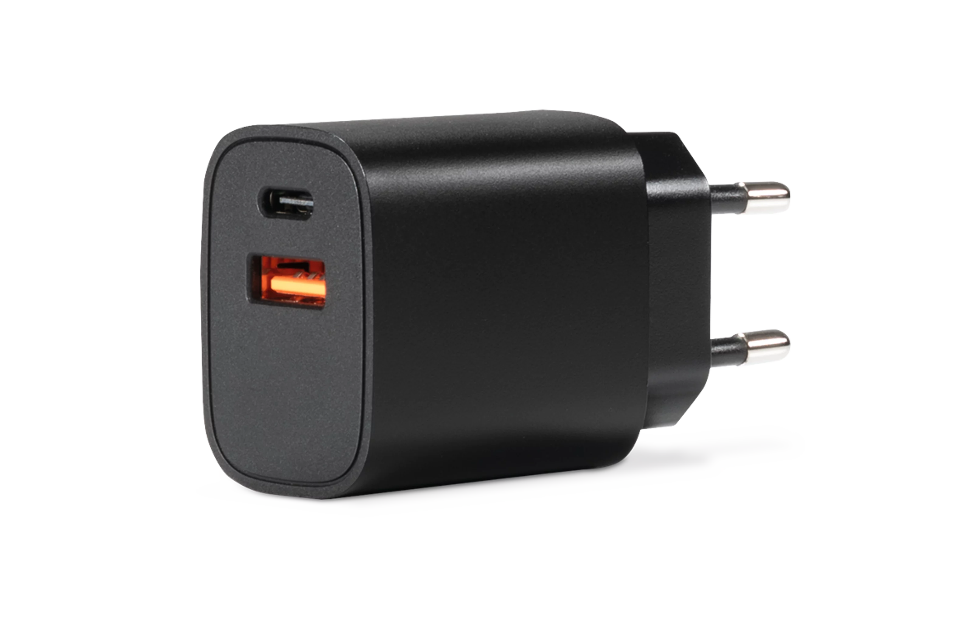 USB-C Netzteil, schwarz Frontal, Front