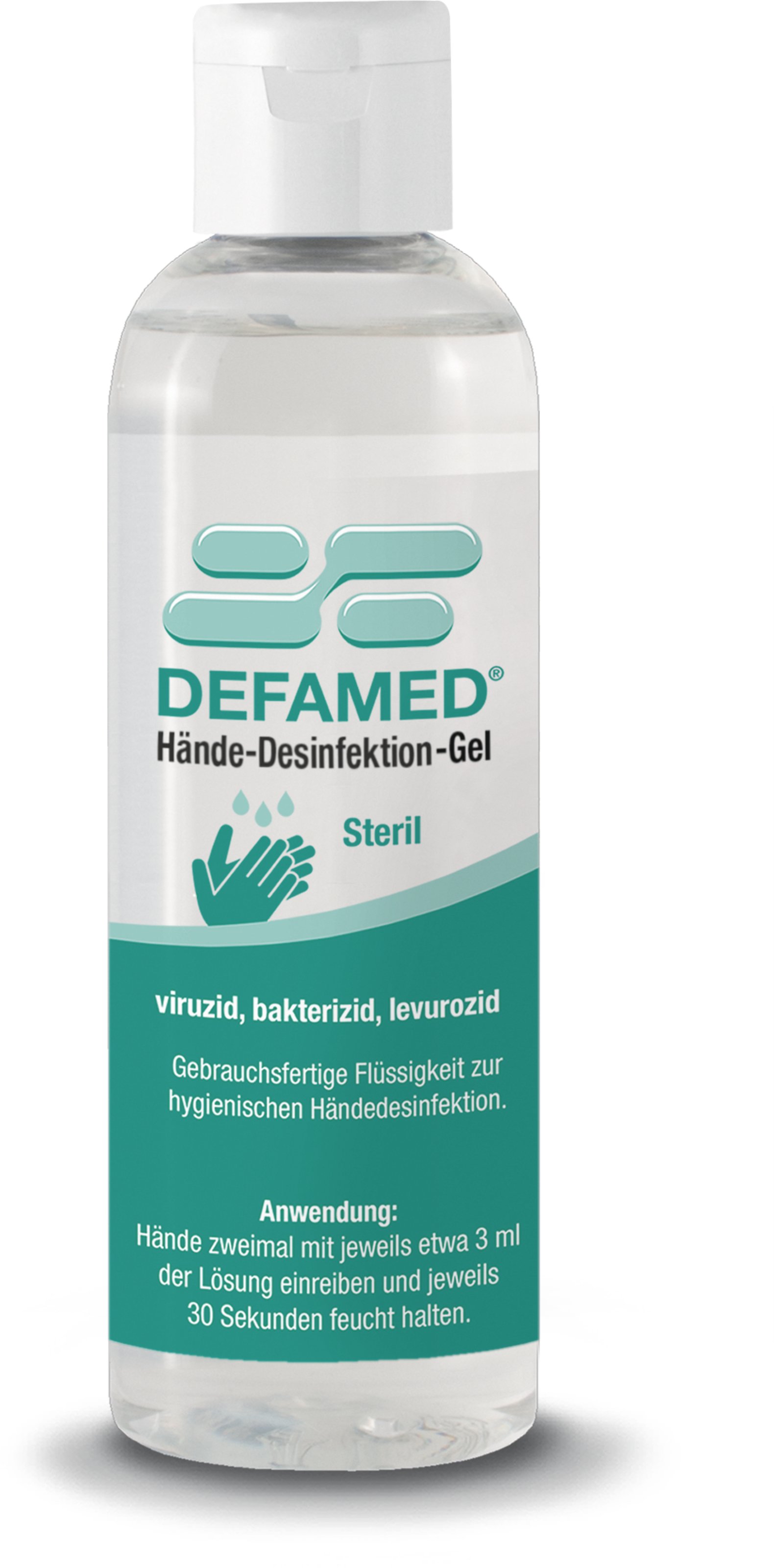Steril Viruzid Hände-Desinfektionsmittel Gel, 100ml
