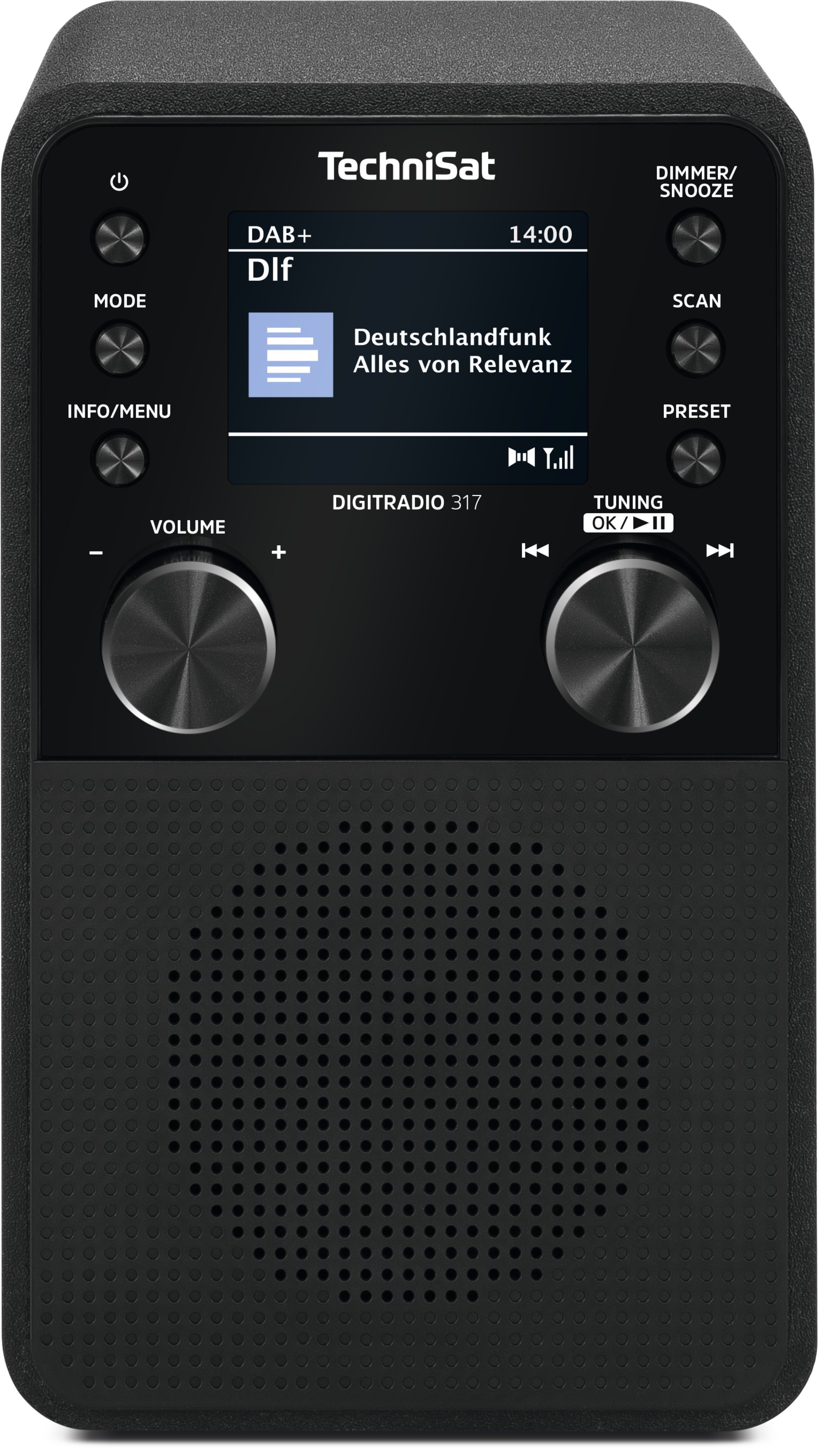 DIGITRADIO 317, schwarz Frontal, Front
