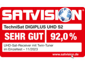 SATVISION 11/2023 "Sehr gut" - 